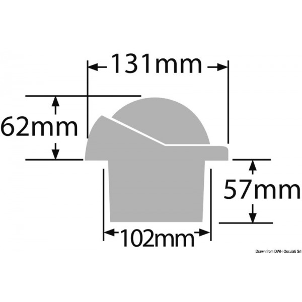 Bússola incorporada RITCHIE Helmsman 3"3/4 preto 24V - N°2 - comptoirnautique.com 