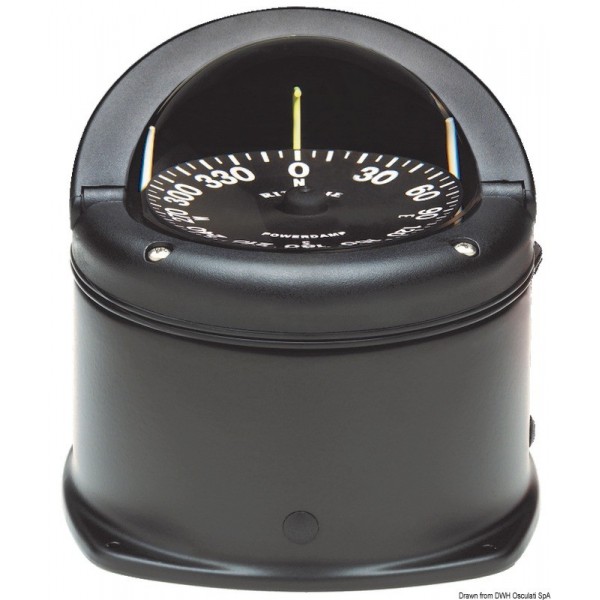 RITCHIE Helmsman 3"3/4 cockpit compass black/black - N°1 - comptoirnautique.com 