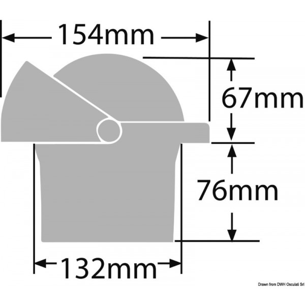 Built-in compass RITCHIE Navigator 4"1/4 white/white - N°2 - comptoirnautique.com