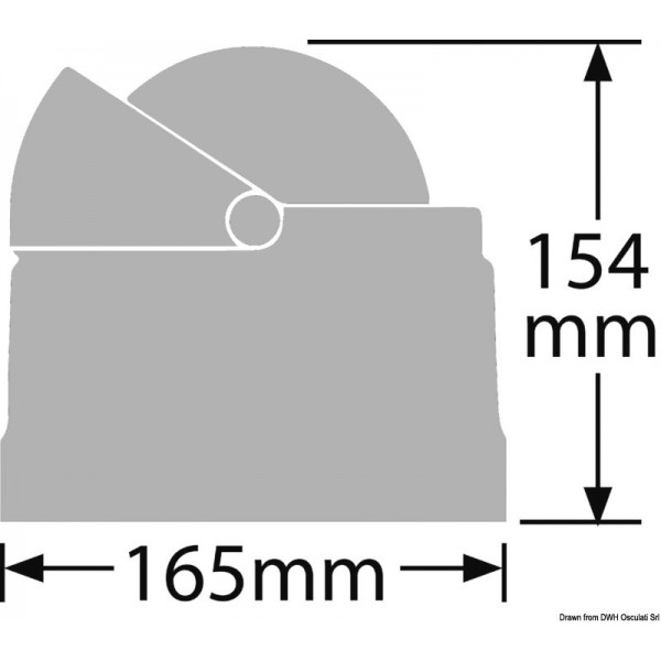 RITCHIE Wheelmark 4"1/2 bussola esterna nero/nero - N°3 - comptoirnautique.com