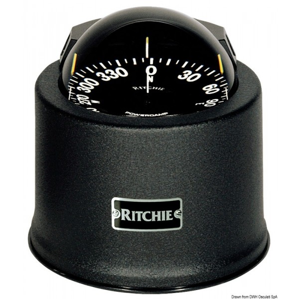 Compás de bañera RITCHIE Globemaster 5" negro/negro - N°1 - comptoirnautique.com