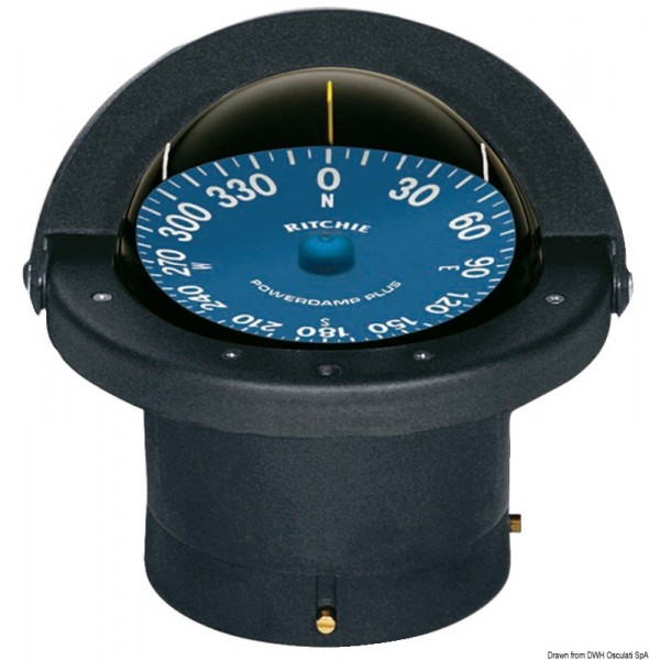 RITCHIE Supersport 4"1/2 Kompass schwarz/blau - N°1 - comptoirnautique.com 