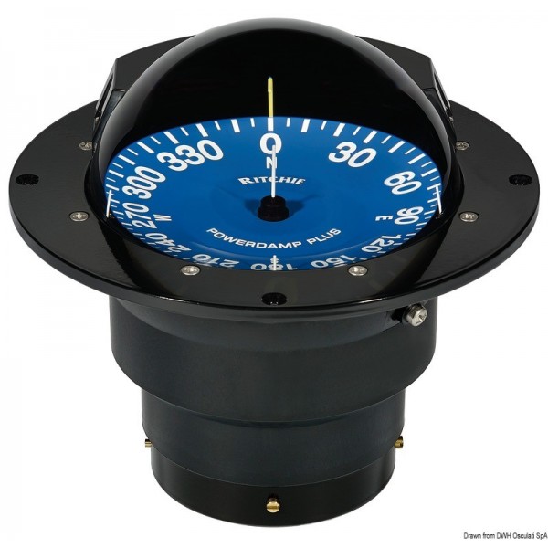 Compass RITCHIE Supersport 5" black/blue - N°1 - comptoirnautique.com 