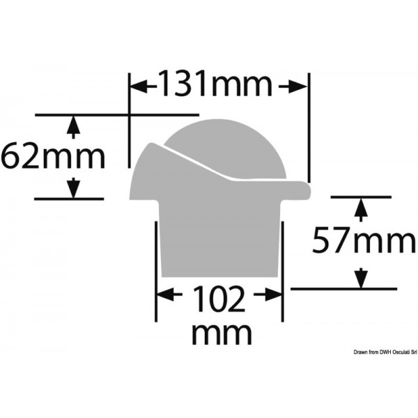 Compas RITCHIE Supersport 3"3/4 blanc/bleu  - N°2 - comptoirnautique.com 