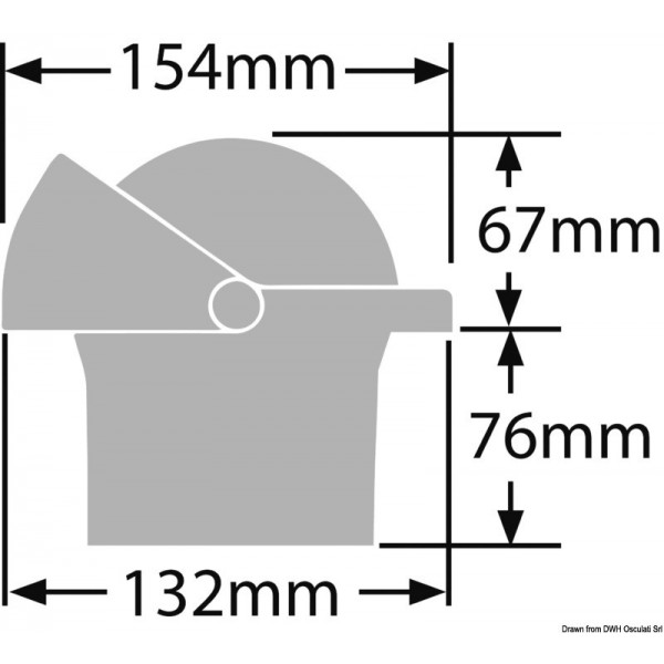 Bussola RITCHIE Supersport 4"1/2 bianco/blu - N°2 - comptoirnautique.com