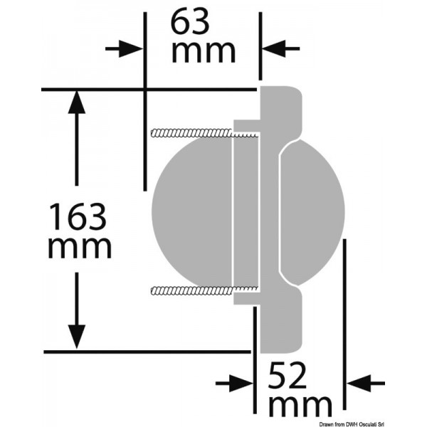 Vela Venturi Compass RITCHIE 3"3/4 preto/azul - N°2 - comptoirnautique.com