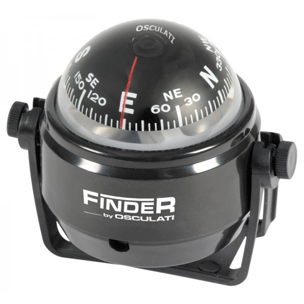 Bussola Finder da 2" con calibro nero/nero - N°1 - comptoirnautique.com
