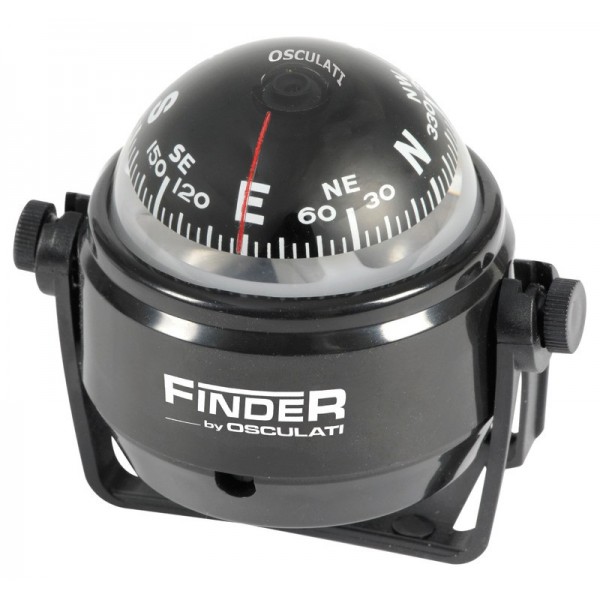 Compas Finder 2" avec étrier noir/noir  - N°1 - comptoirnautique.com 