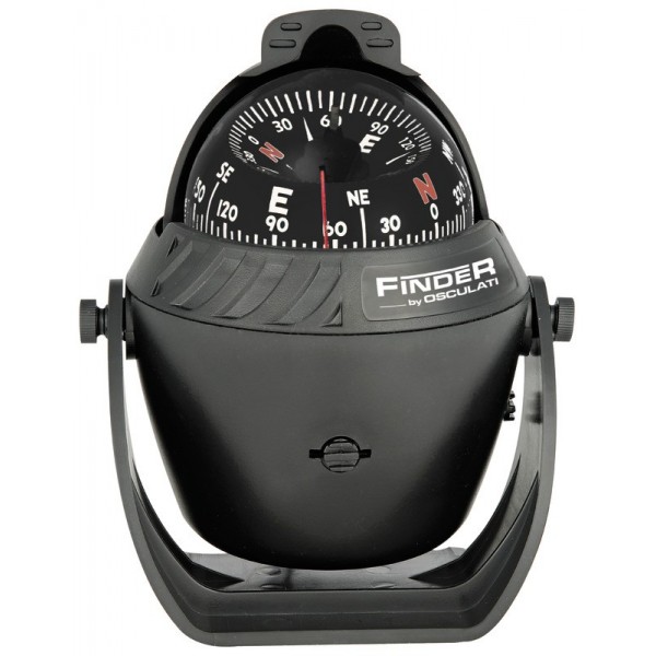 Bussola Finder 2"5/8 con calibro nero/nero - N°1 - comptoirnautique.com