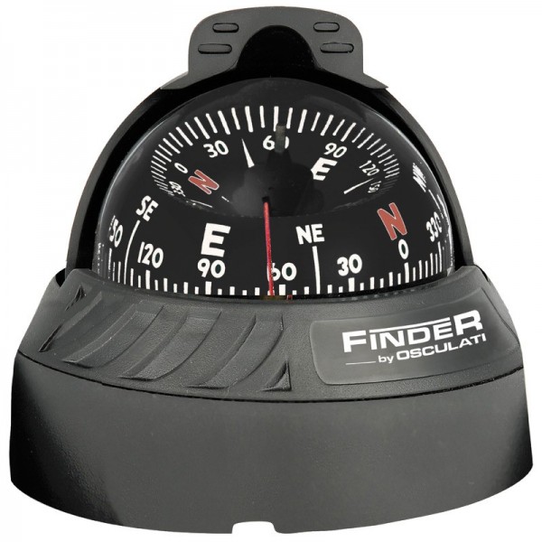 Finder-Kompass 2"5/8 auf schwarzem/schwarzem Plan - N°1 - comptoirnautique.com 