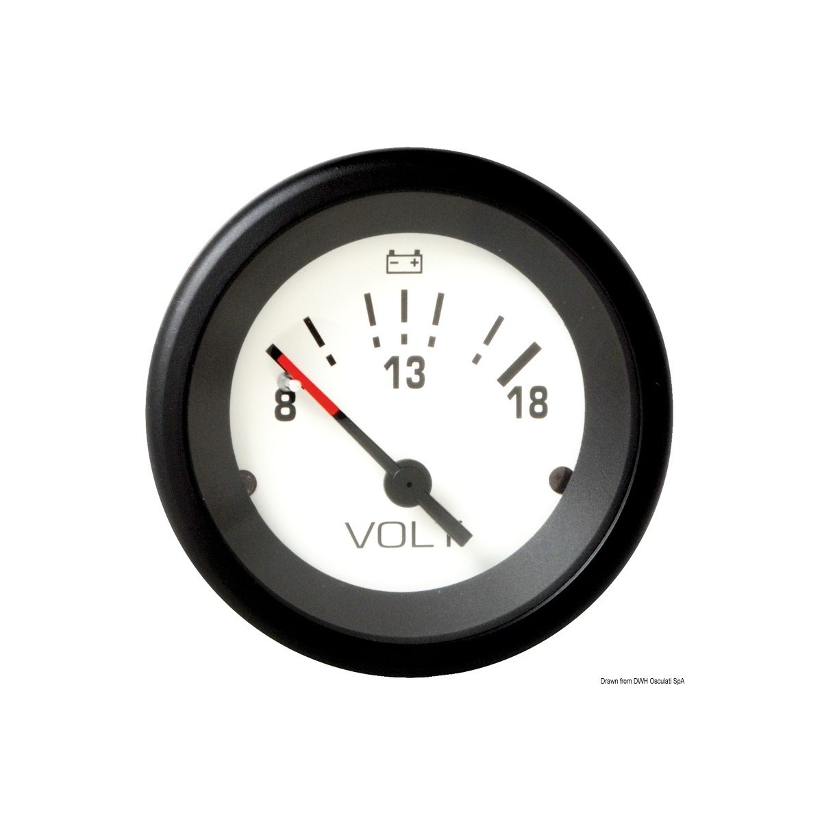 n/a Voltmeter 8-18 V Teleflex OSC-27.291.30 - Comptoir Nautique