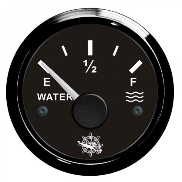 Jauge d'eau 240/33 ohm noir/noir  - N°1 - comptoirnautique.com