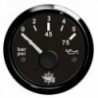 Oil pressure gauge 0/5 bar black/black