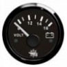 Voltmeter 8/16 V black/black