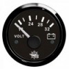 Voltmeter 18/32 V black/black - N°1 - comptoirnautique.com