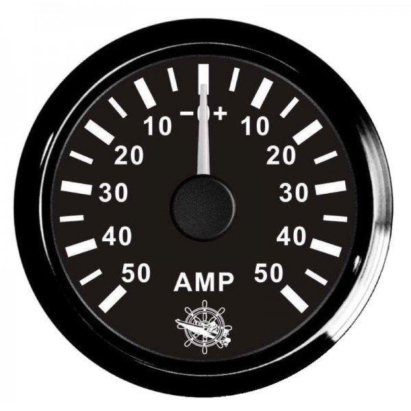 Amperemeter mit Shunt 50 A schwarz/schwarz - N°1 - comptoirnautique.com