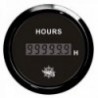 Black/black digital hour meter