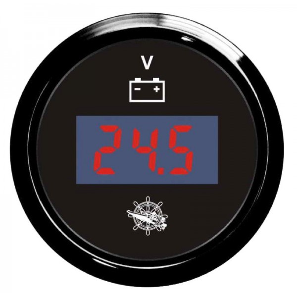 Digitales Voltmeter 8/32 V schwarz/schwarz - N°1 - comptoirnautique.com