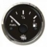 Fuel gauge 10/180 ohm black/polished