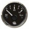 Oil pressure gauge 0/5 bar black/polished