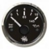 Oil pressure gauge 0/10 bar black/polished