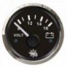 Voltmeter 8/16 V schwarz/poliert