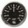 Ammeter with shunt 80 A black/polished