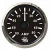 Ampèremètre avec shunt 80 A noir/polie  - N°1 - comptoirnautique.com 