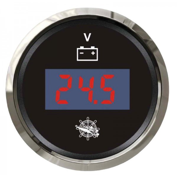 Digital voltmeter 8/32 V black/polished - N°1 - comptoirnautique.com