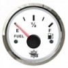 Indicador de combustível 10-180 ohm branco/polido - N°1 - comptoirnautique.com