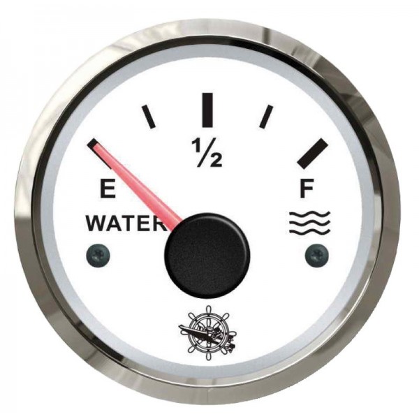 Water gauge 240/33 ohm white/polished - N°1 - comptoirnautique.com