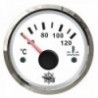 Water level gauge 40/120° white/polished