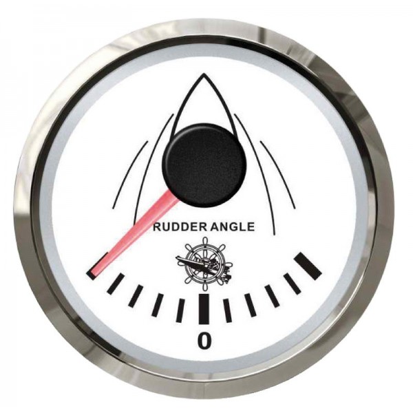 Indicateur angle de barre blanc/polie  - N°1 - comptoirnautique.com