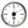 Horloge au quartz blanc/polie 