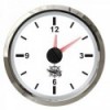 White/polished quartz clock - N°1 - comptoirnautique.com