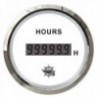 White/polished digital hour meter