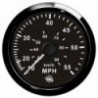 Pitot-Geschwindigkeitsanzeige 0-55 MPH schwarz/schwarz