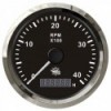 Contador de rotações 0-4000 rpm preto/polido - N°1 - comptoirnautique.com 