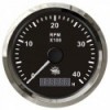 Contador de rotações 0-4000 rpm preto/polido - N°1 - comptoirnautique.com