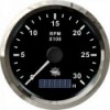 Conteggio-giri 0-3000 giri/min. bianco/lucido  - N°1 - comptoirnautique.com