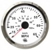 Indicatore di velocità Pitot 0-65 MPH bianco/lucido  - N°1 - comptoirnautique.com