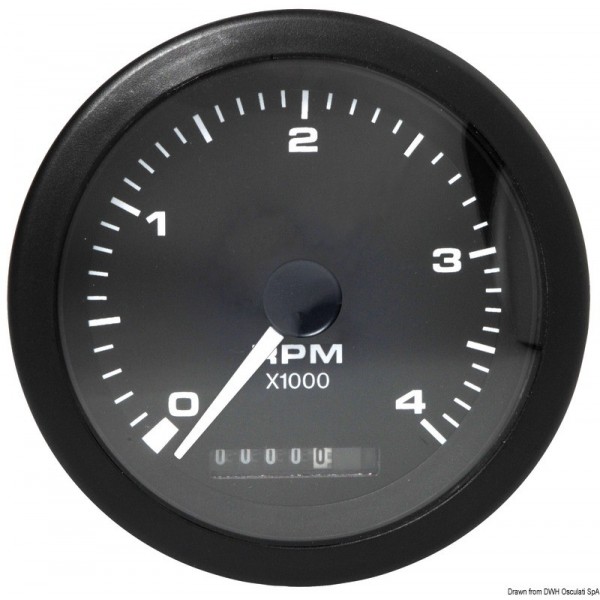 Compte-tours 0-4000 RPM  - N°1 - comptoirnautique.com
