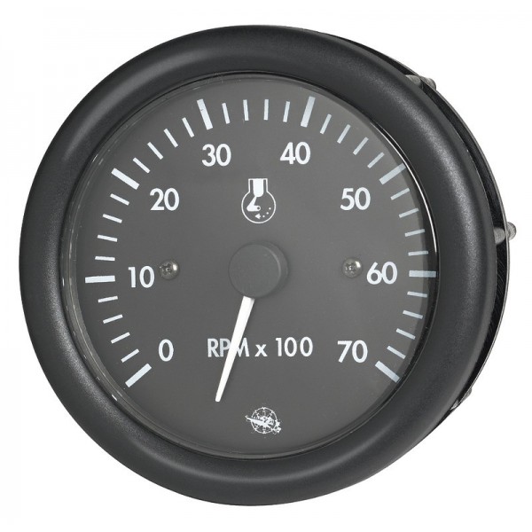 Compte-tours Guardian 2/4 temps noir 12 V  - N°1 - comptoirnautique.com