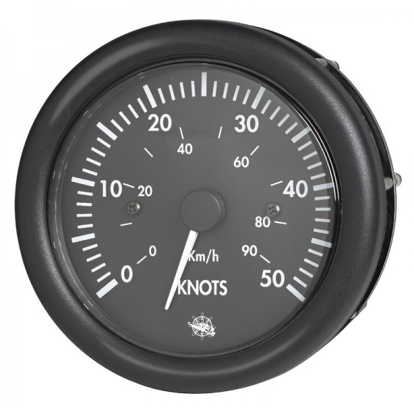 Guardian Speedometer 0-50 knots black 12 V - N°1 - comptoirnautique.com