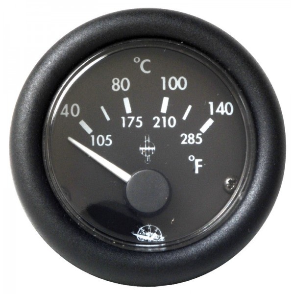 Indicat. température Guardian H20 40-120° noir 12V  - N°1 - comptoirnautique.com