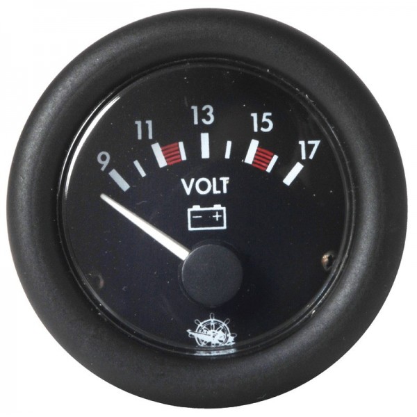 Voltmètre Guardian noir 10-16 V  - N°1 - comptoirnautique.com
