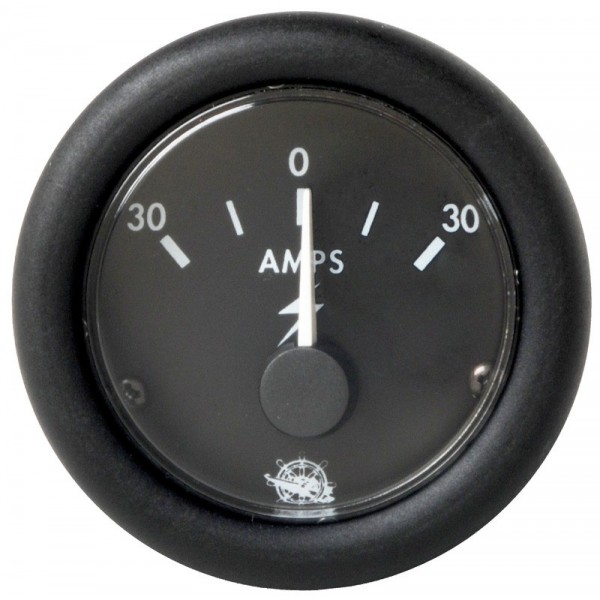 Amperometro nero Guardian 30-0-30 A  - N°1 - comptoirnautique.com