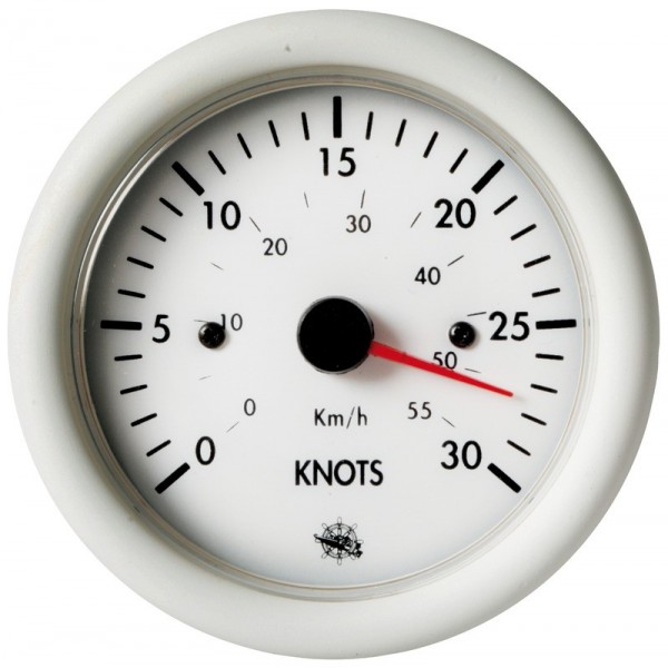 Velocímetro Guardian 0-30 nudos blanco 12 V - N°1 - comptoirnautique.com