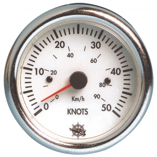 Velocímetro Guardian 0-50 nudos blanco 12 V - N°1 - comptoirnautique.com