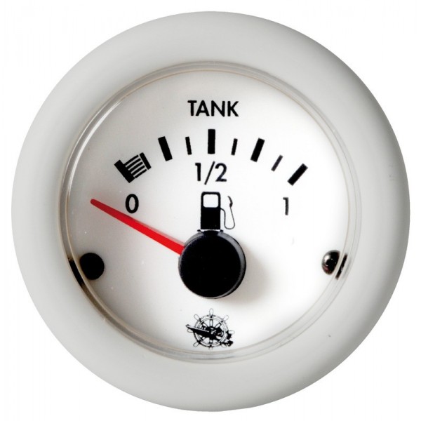 Guardian white 12 V fuel gauge - N°1 - comptoirnautique.com